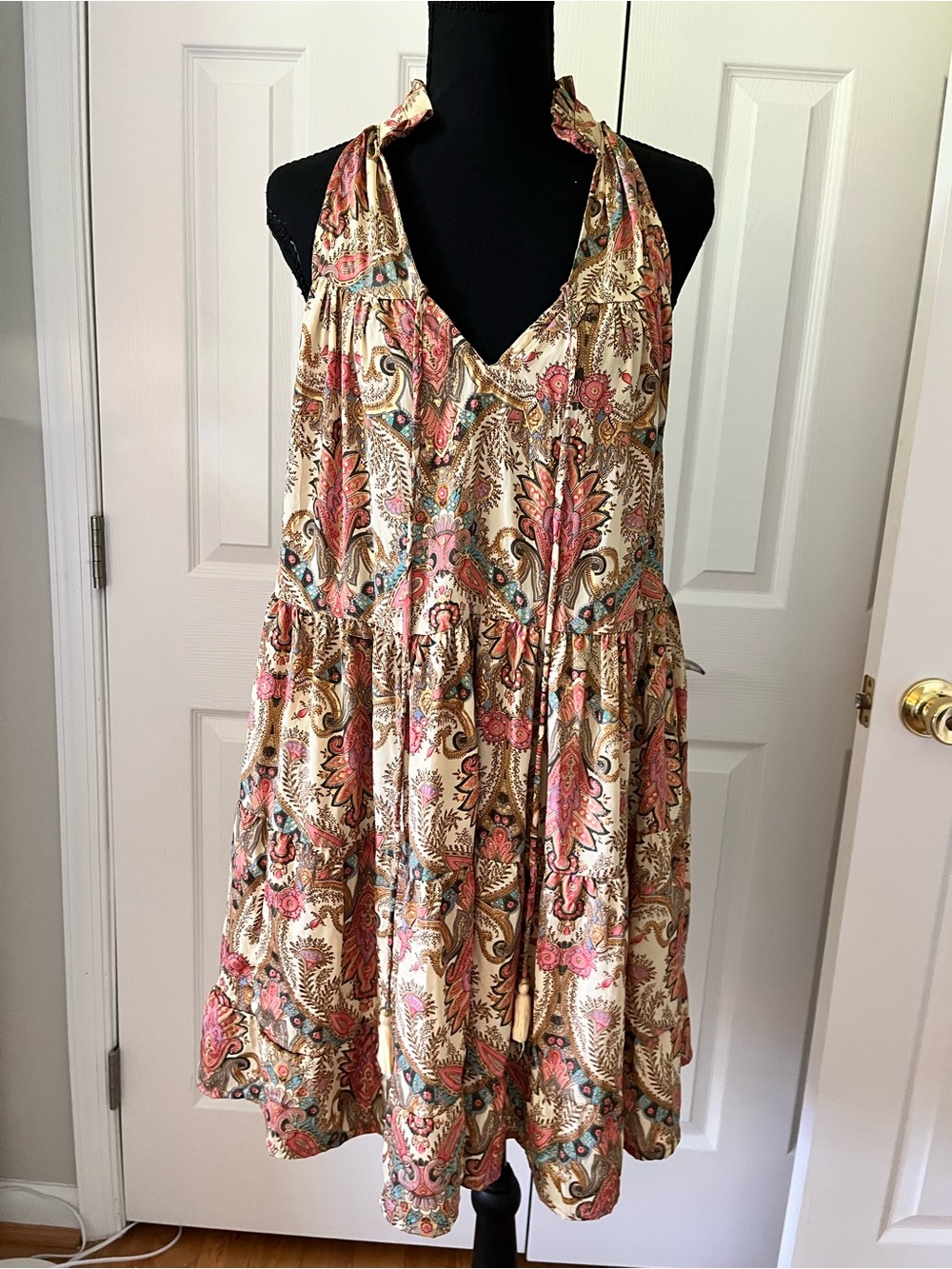 Paani Paisley Halter Mini Dress – Size Small